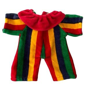 1993 TY Beanie Baby Piccadilly Clown Bear Outfit